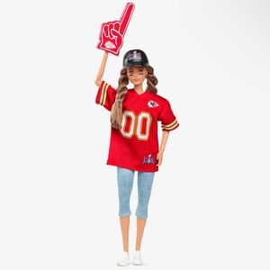 Kansas City chiefs Barbie doll Super Bowl